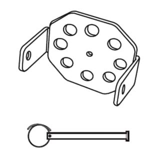 Marantec 101018 Head Bracket Kit with Clevis Pin
