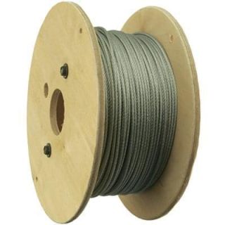 Garage Door Cable 3/32" 7X7 Galvanized Aircraft Cable 500 ft Reel