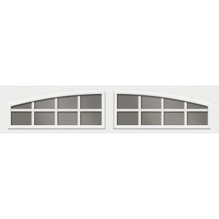 Clopay Window Inserts-Glacial White-Grille on Arch1