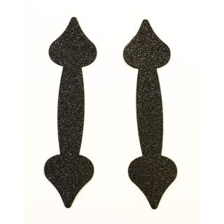 Decorative 8" Magnetic Black Handle Set of Two