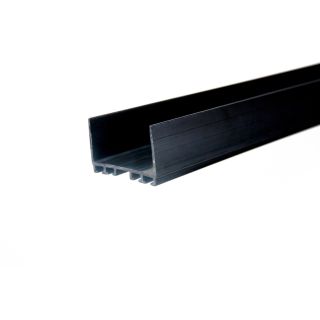 Miller Edge ME112-C4 Mounting Channel: Black, Rigid PVC All Sizes