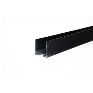 Miller Edge ME113-C Mounting Channel: Black, Rigid PVC All Sizes