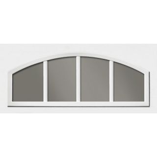 Clopay Window Inserts-Glacial White-Vert Grille on Arch2