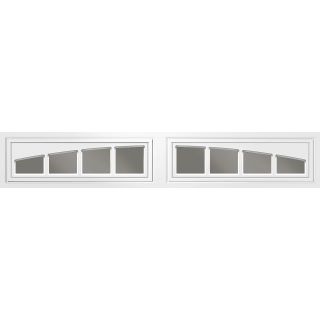 Clopay Window Inserts-Glacial White-Madison Arch 613