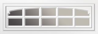 Clopay Window Inserts-Glacial White-Charleston 608