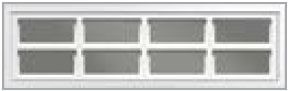 Clopay Window Inserts-Mocha Brown-Stockton 612