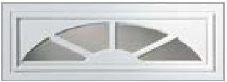 Clopay Window Inserts-Glacial White-Sunset 601