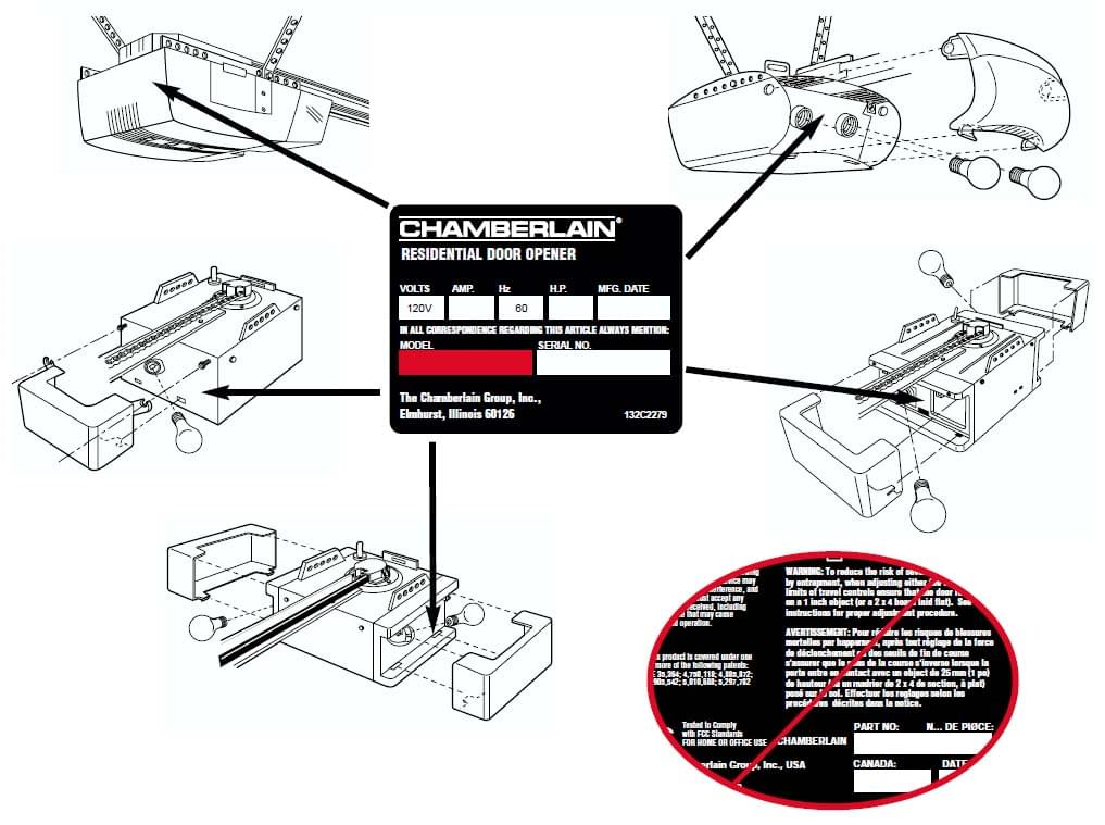 Chamberlain, Craftsman and LiftMaster 1993-2000 Model Finder