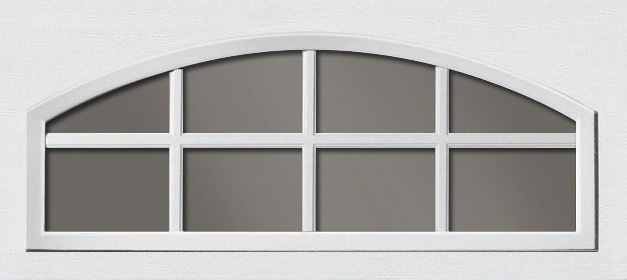 Clopay Contemporary Grille on Arch2 Panel Window Frame