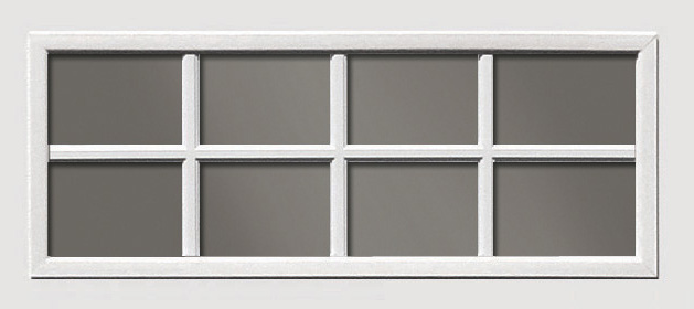 Clopay Contemporary SQ24 Long Panel Window Frame